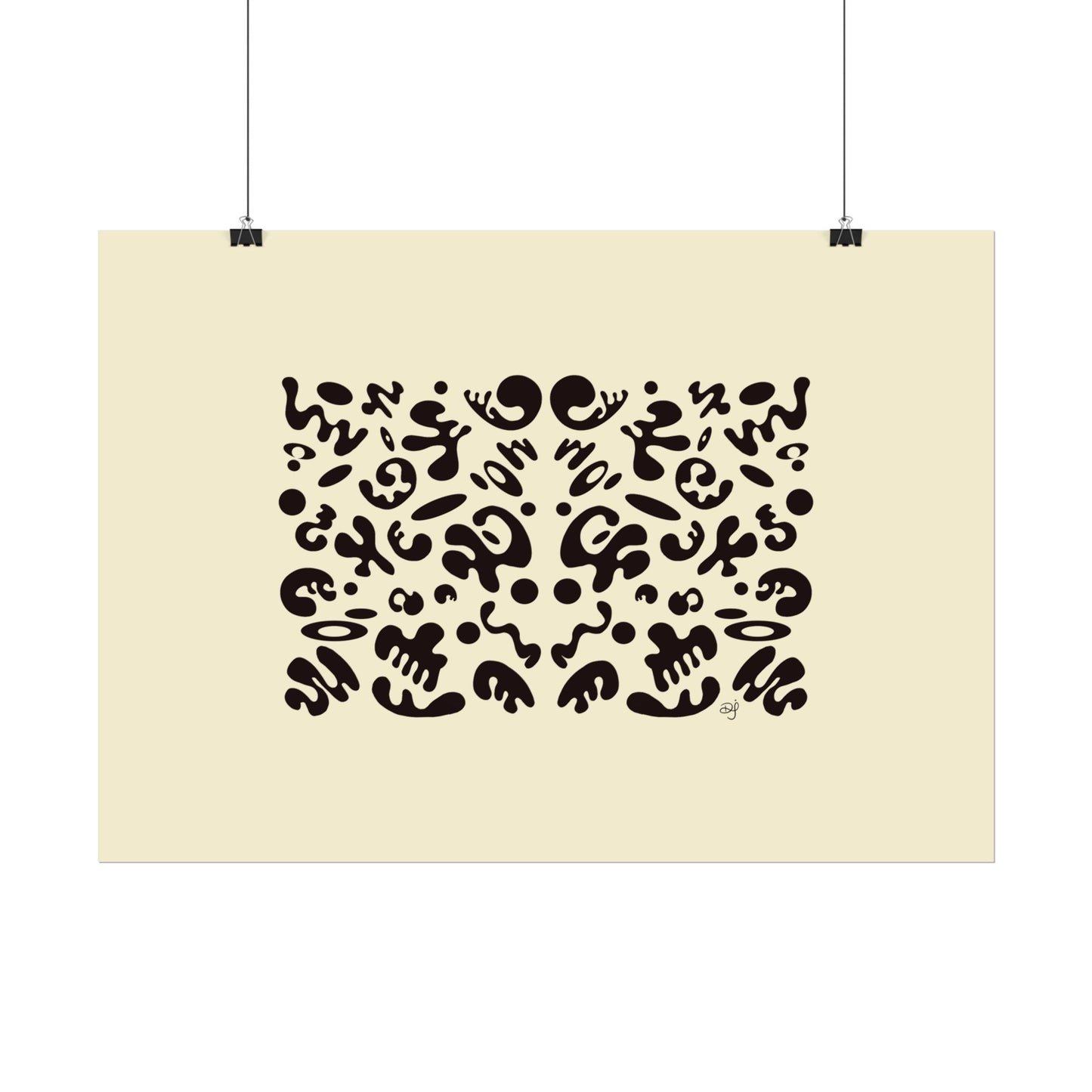 Mirror Work Rolled Poster (Landscape) - Blank Page