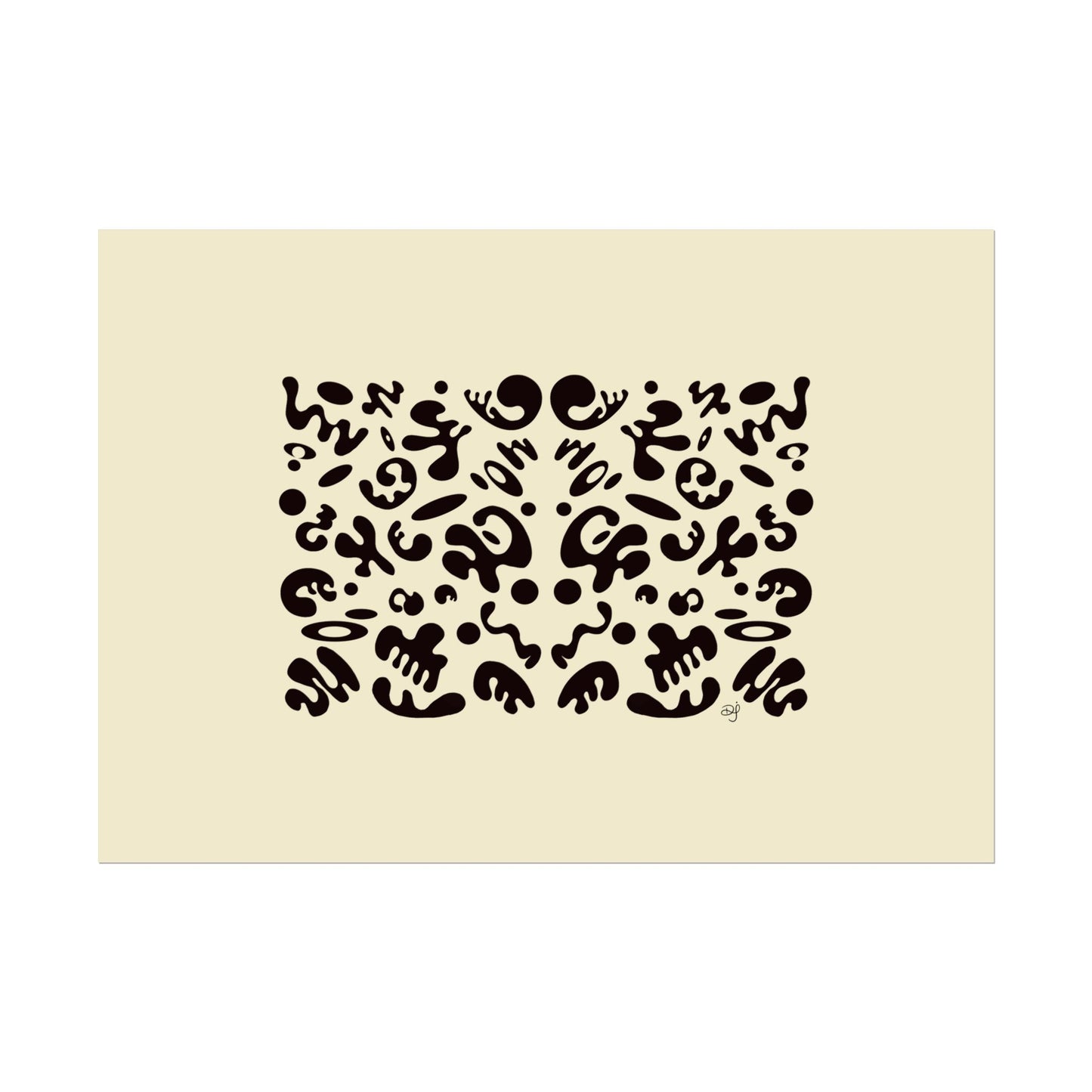 Mirror Work Rolled Poster (Landscape) - Blank Page