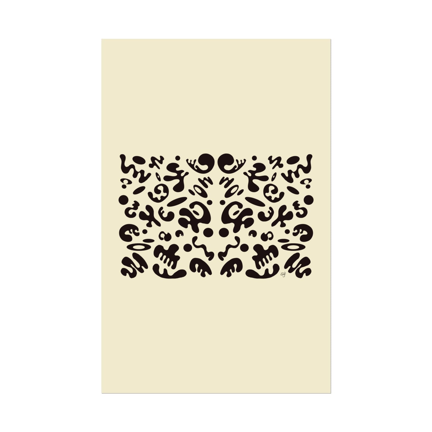 Mirror Work Rolled Poster (Portrait) - Blank Page