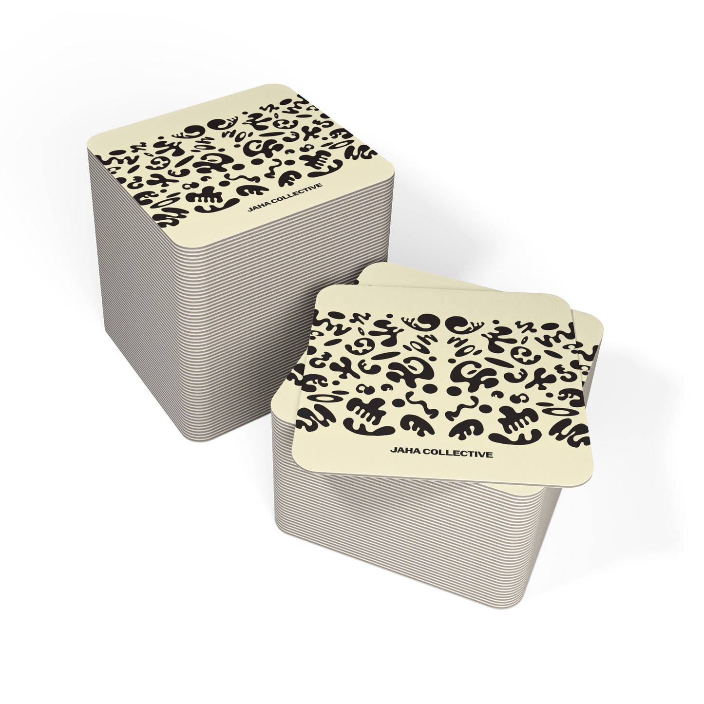 Mirror Work Coaster Set (50 or 100) - Blank Page White