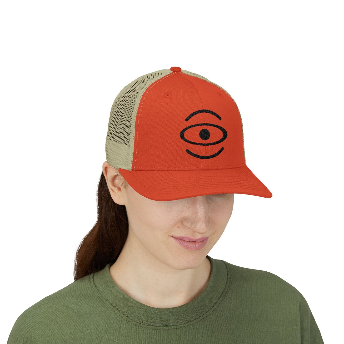 Jaha Logo Embroidered Retro Trucker Hat - Smoke Signal Black