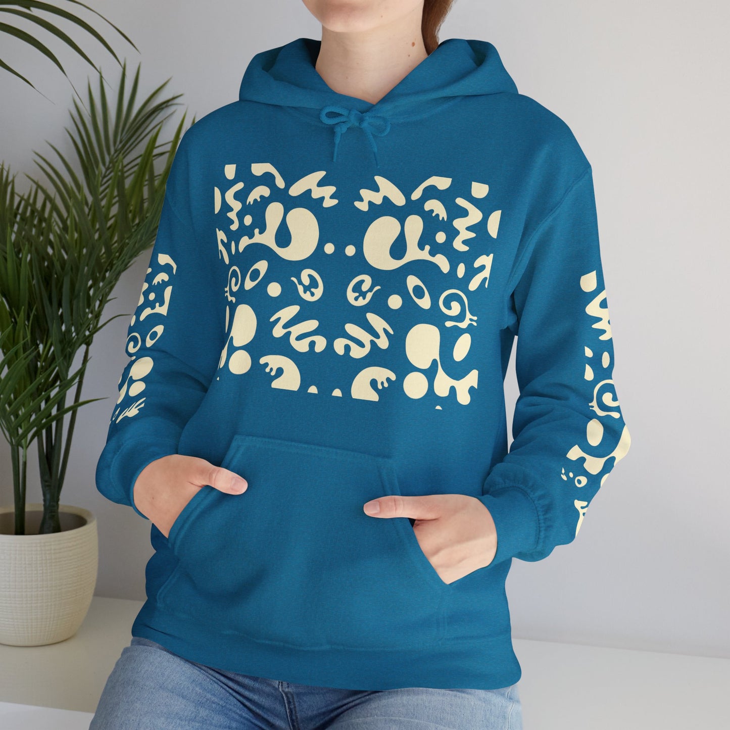 Mirror Work Unisex Heavy Blend™ Hooded Sweatshirt - Blank Page White Print