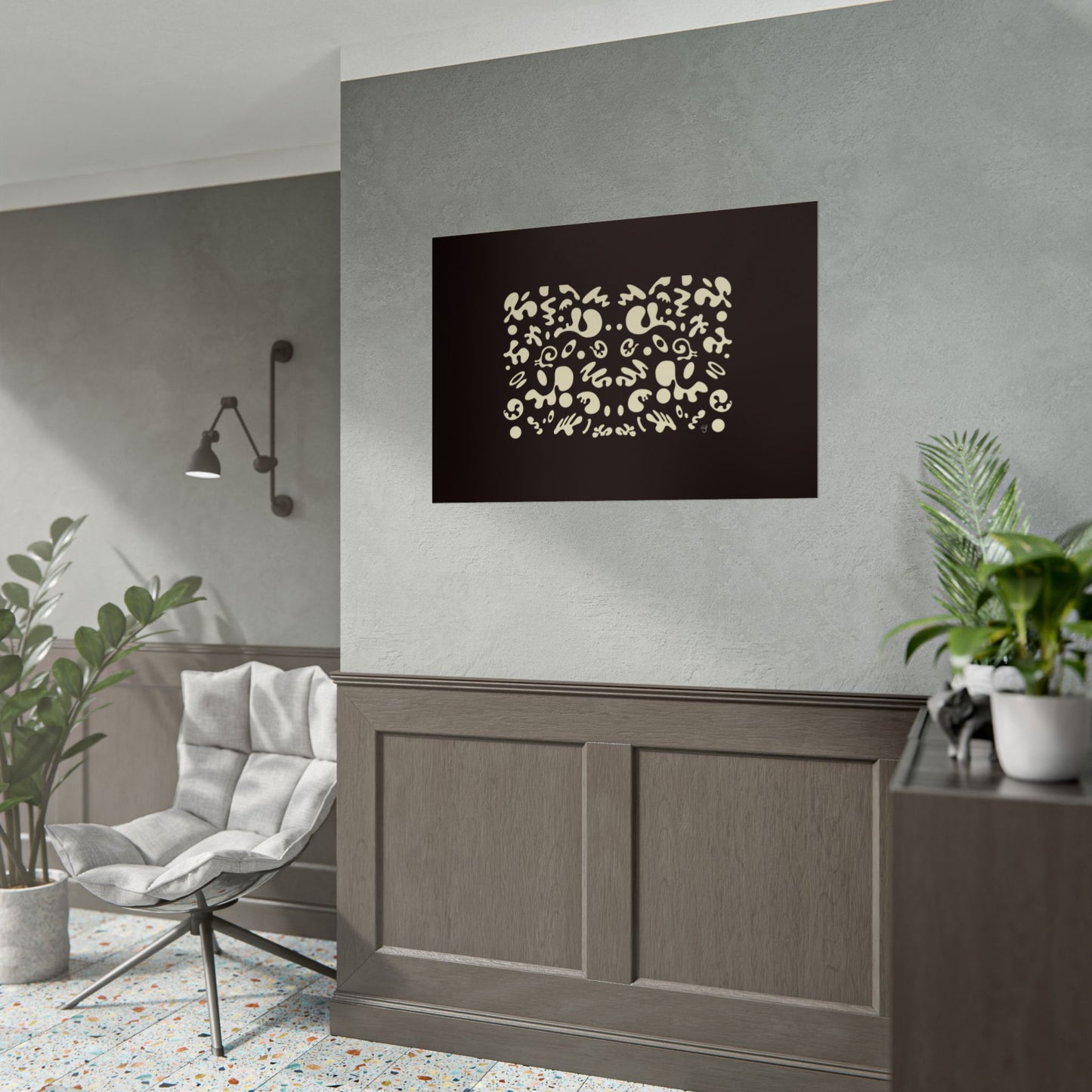 Mirror Work Rolled Poster (Landscape) - Smoke Signal