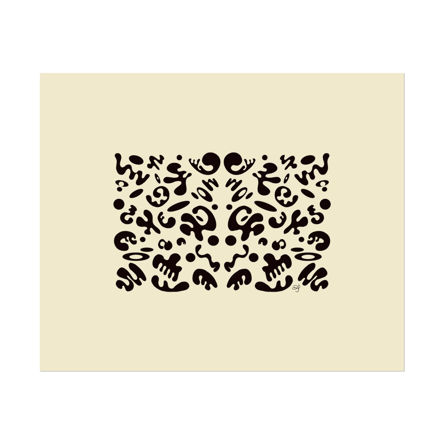 Mirror Work Rolled Poster (Landscape) - Blank Page