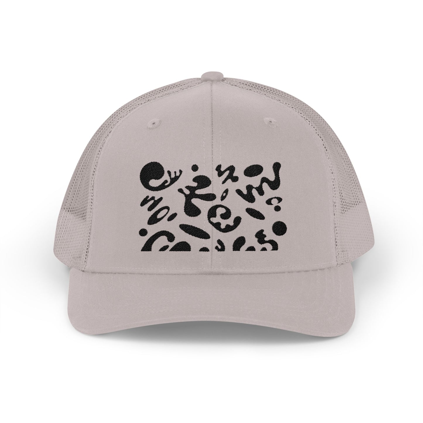 Pure Imagination Embroidered Retro Trucker Hat - Smoke Signal Black
