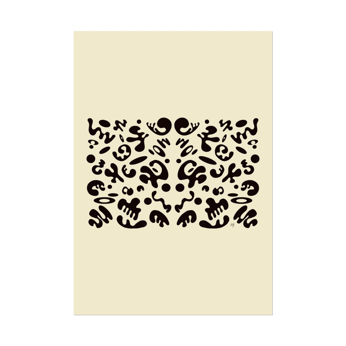 Mirror Work Rolled Poster (Portrait) - Blank Page
