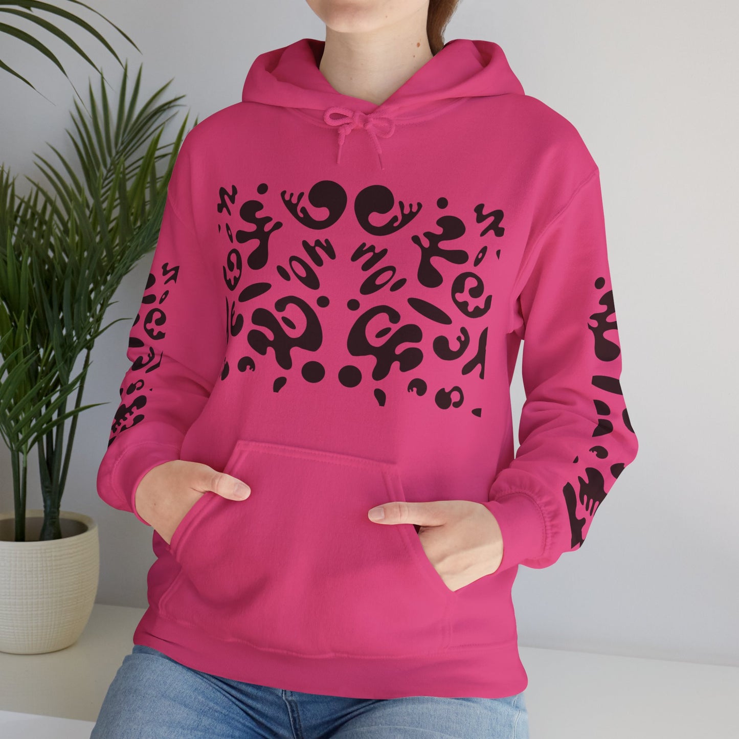 Mirror Work Unisex Heavy Blend™ Hooded Sweatshirt - Smoke Signal Black Print