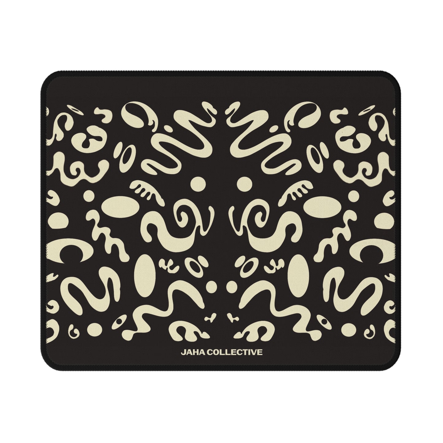 Mirror Work Non-Slip Gaming Mouse Pad - Smoke Signal Black