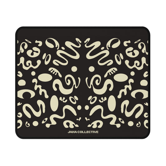 Mirror Work Non-Slip Gaming Mouse Pad - Smoke Signal Black