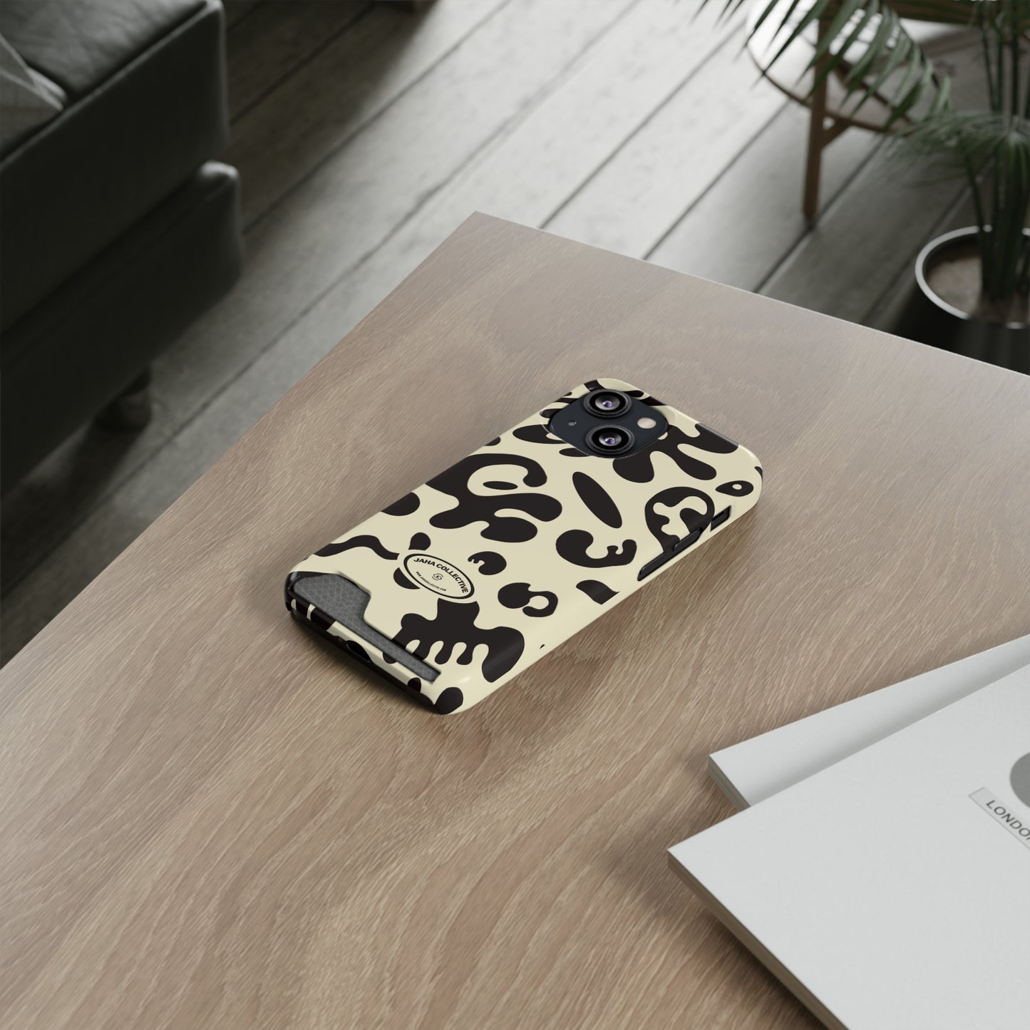 Pure Imagination Phone Case w Card Holder - Blank Page White