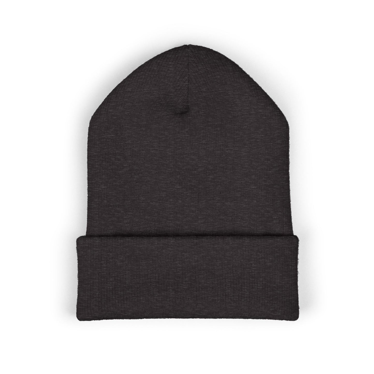 Adorn'd Logo Embroidered Classic Cuffed Beanie - Starlight White