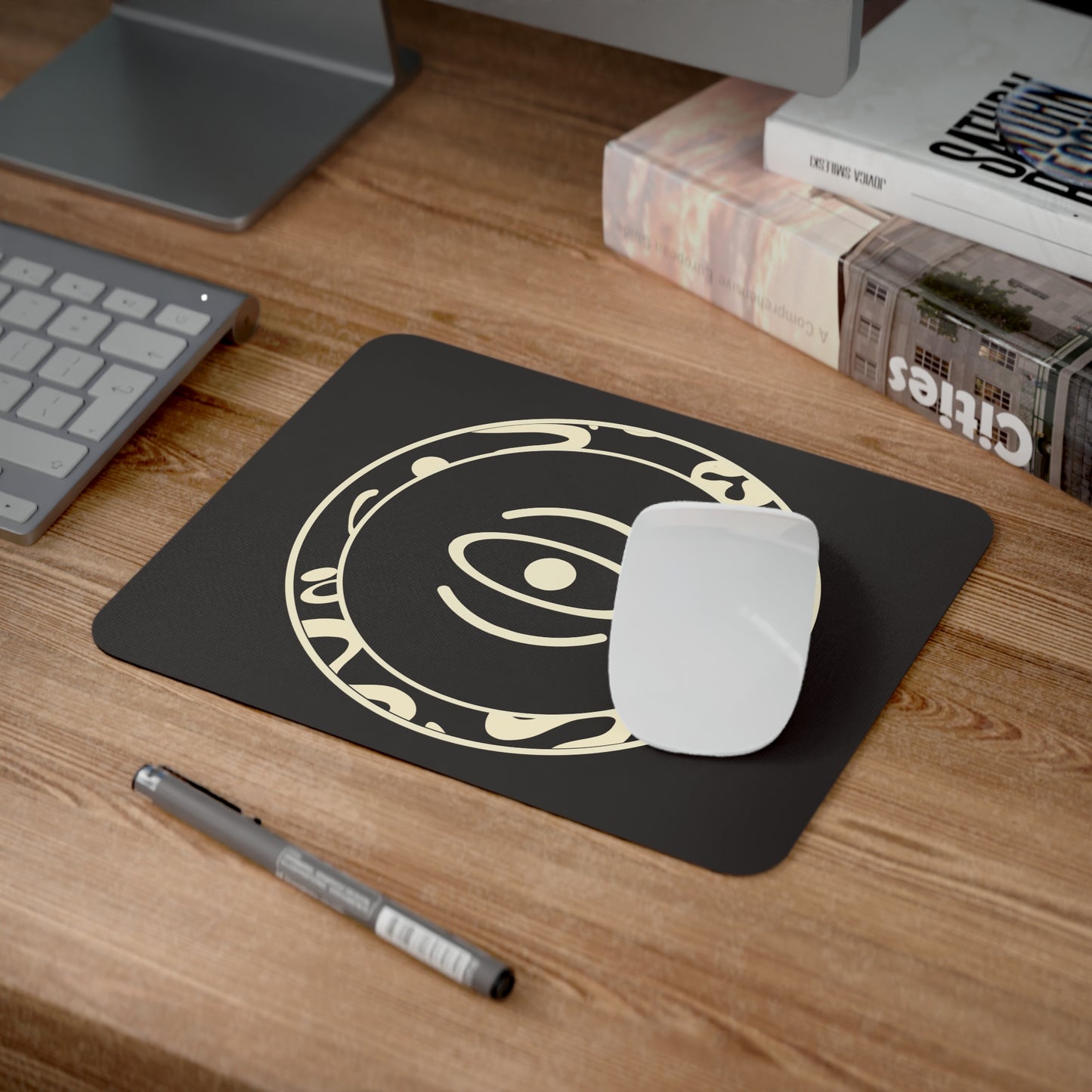 Adorn'd Logo Mouse Pad - Smoke Signal Black
