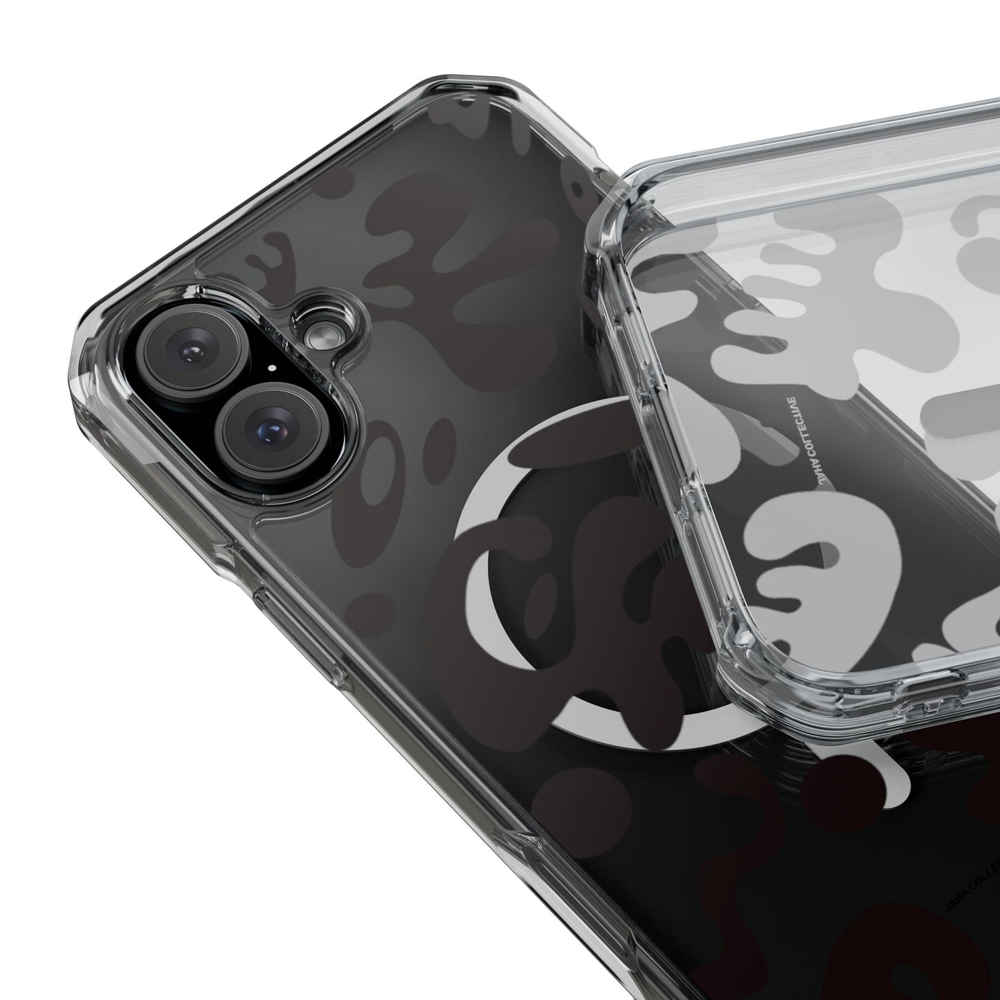 Pure Imagination Clear MagSafe Impact Case - Smoke Signal Black