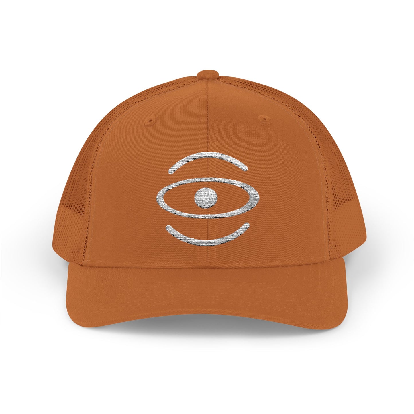 Jaha Logo Embroidered Retro Trucker Hat - Starlight White