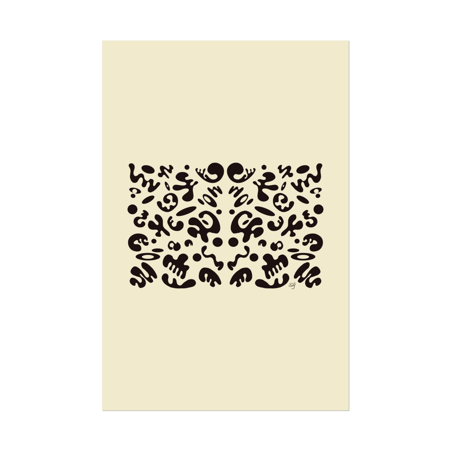 Mirror Work Rolled Poster (Portrait) - Blank Page