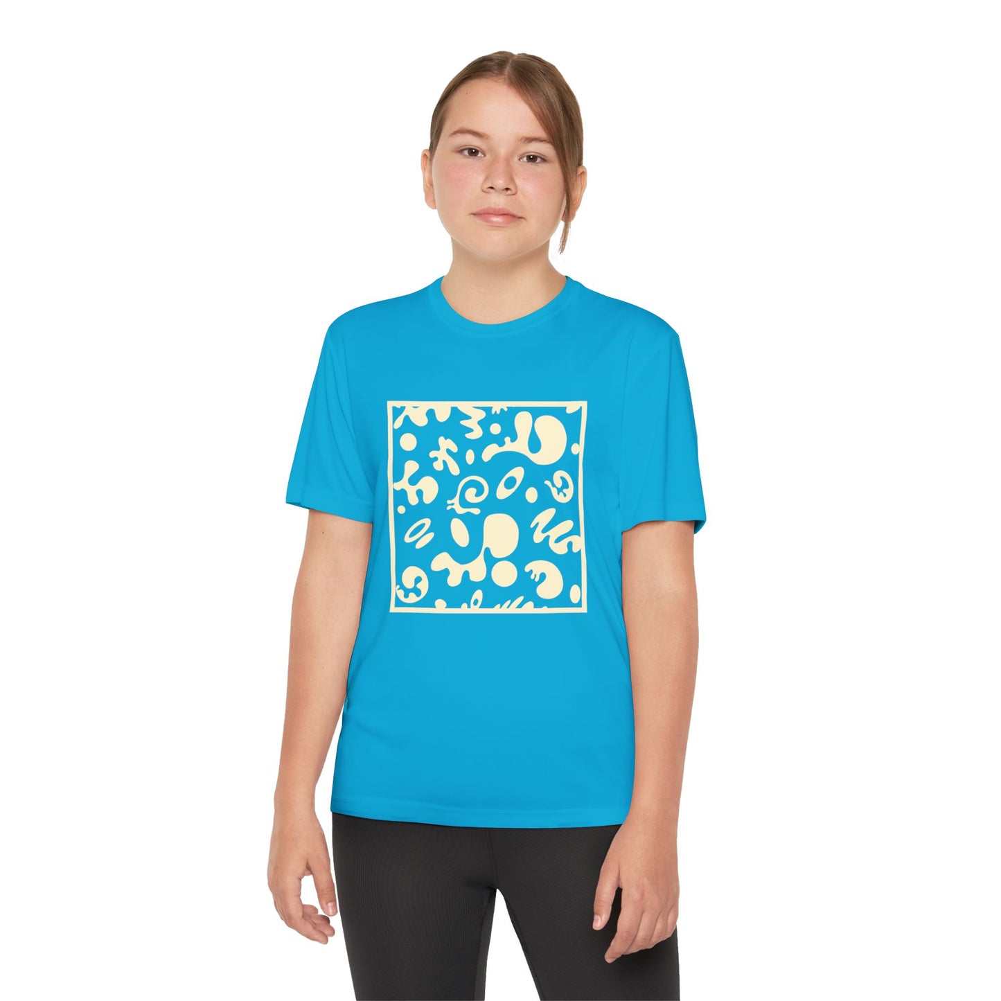 Adorn'd Youth Competitor Graphic Tee - Blank Page White
