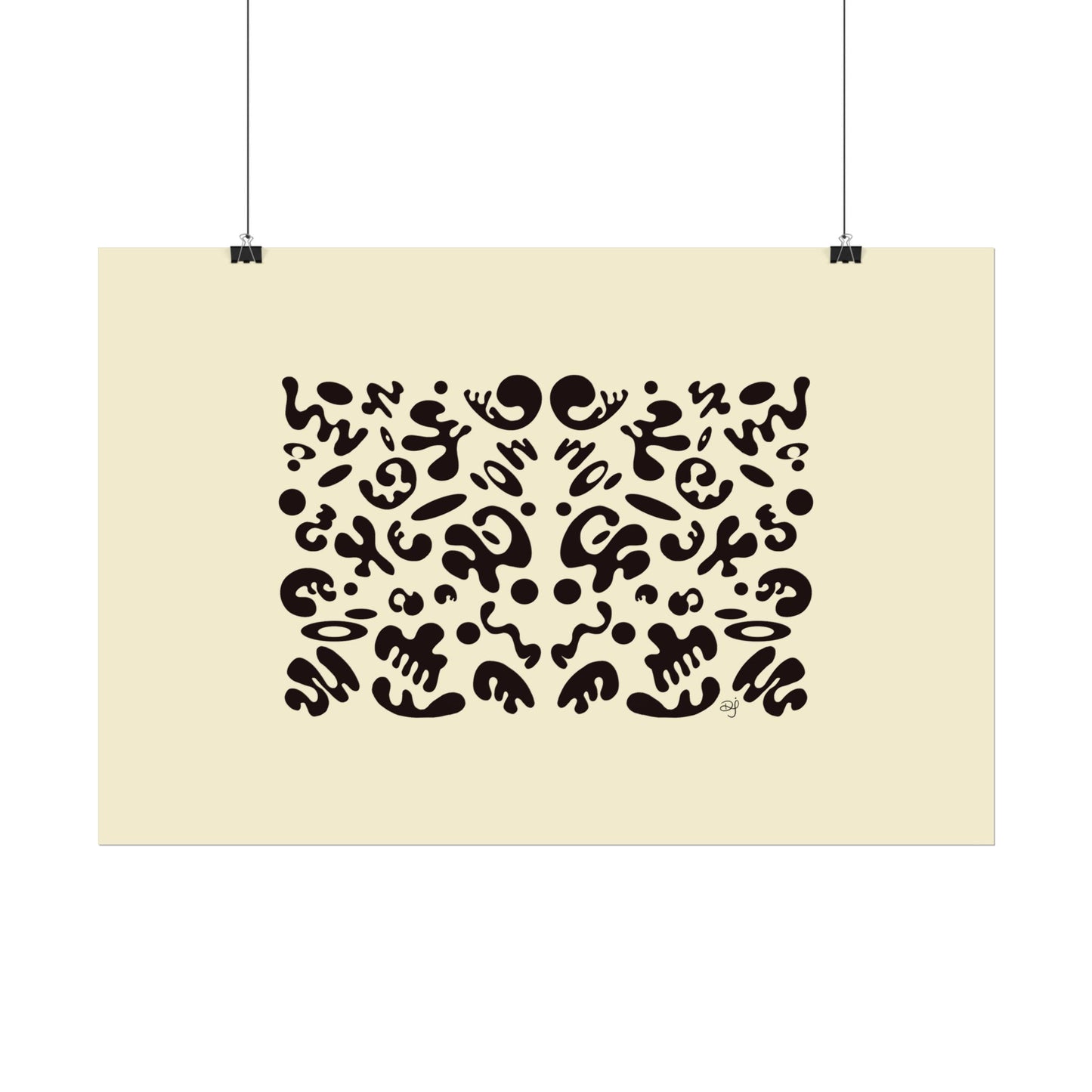 Mirror Work Rolled Poster (Landscape) - Blank Page