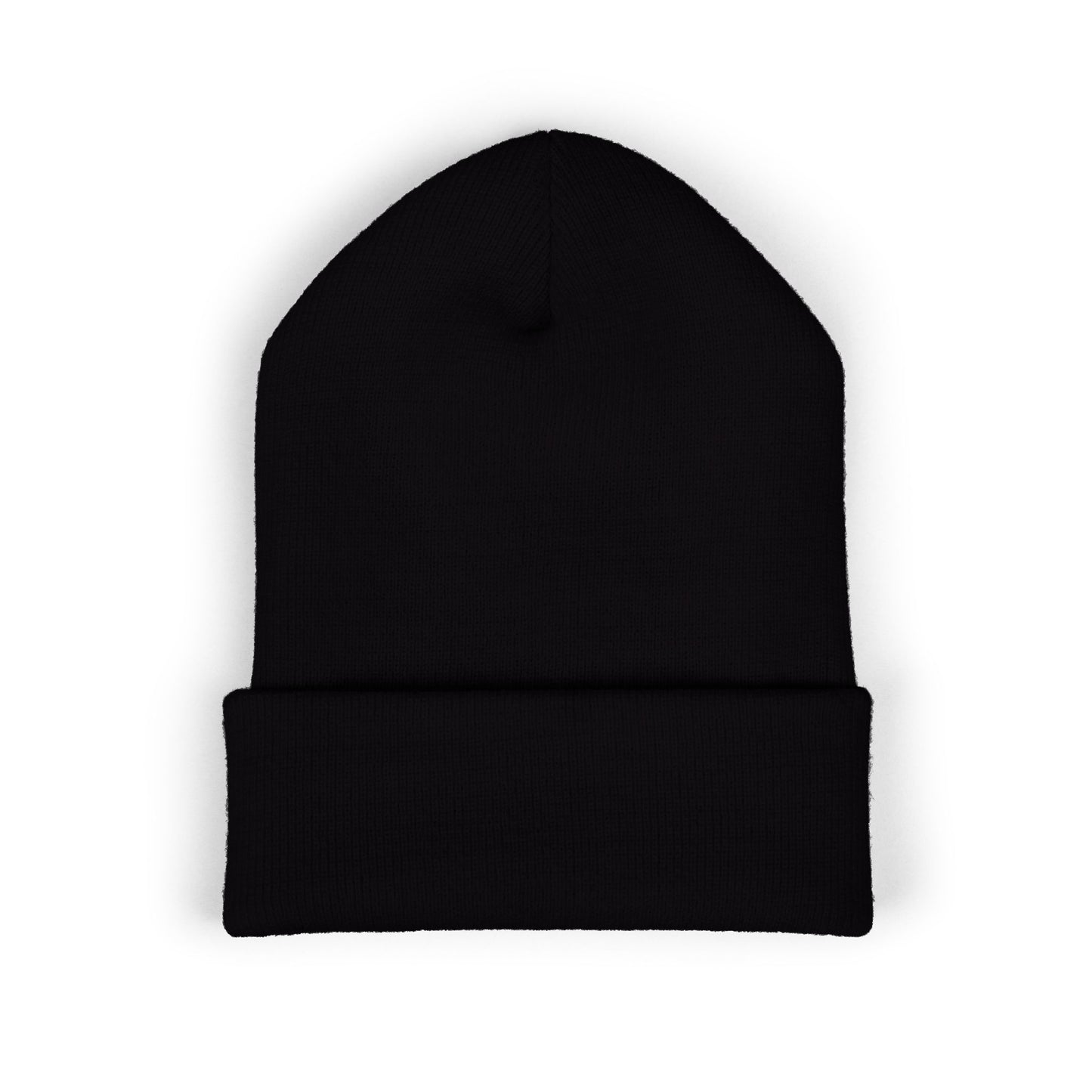 Adorn'd Logo Embroidered Classic Cuffed Beanie - Starlight White