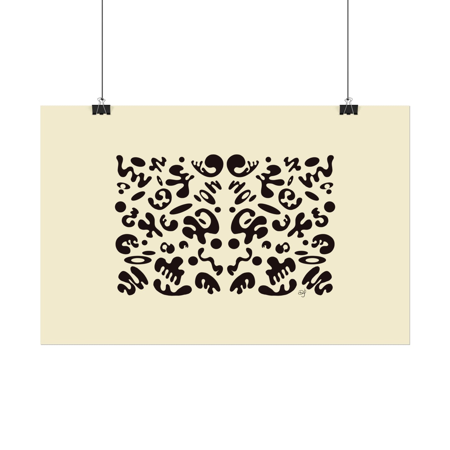 Mirror Work Rolled Poster (Landscape) - Blank Page