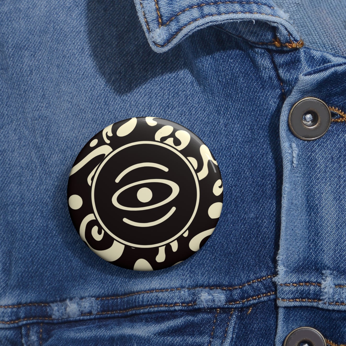 Adorn'd Color Logo Pin Button - Smoke Signal