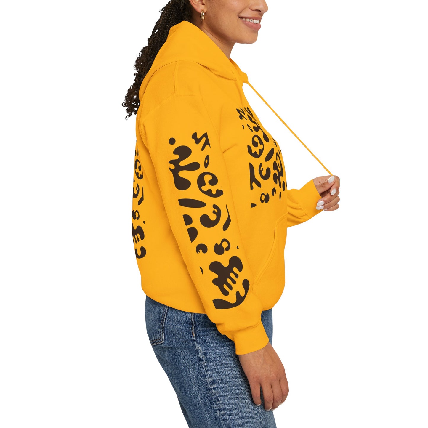 Mirror Work Unisex Heavy Blend™ Hooded Sweatshirt - Smoke Signal Black Print