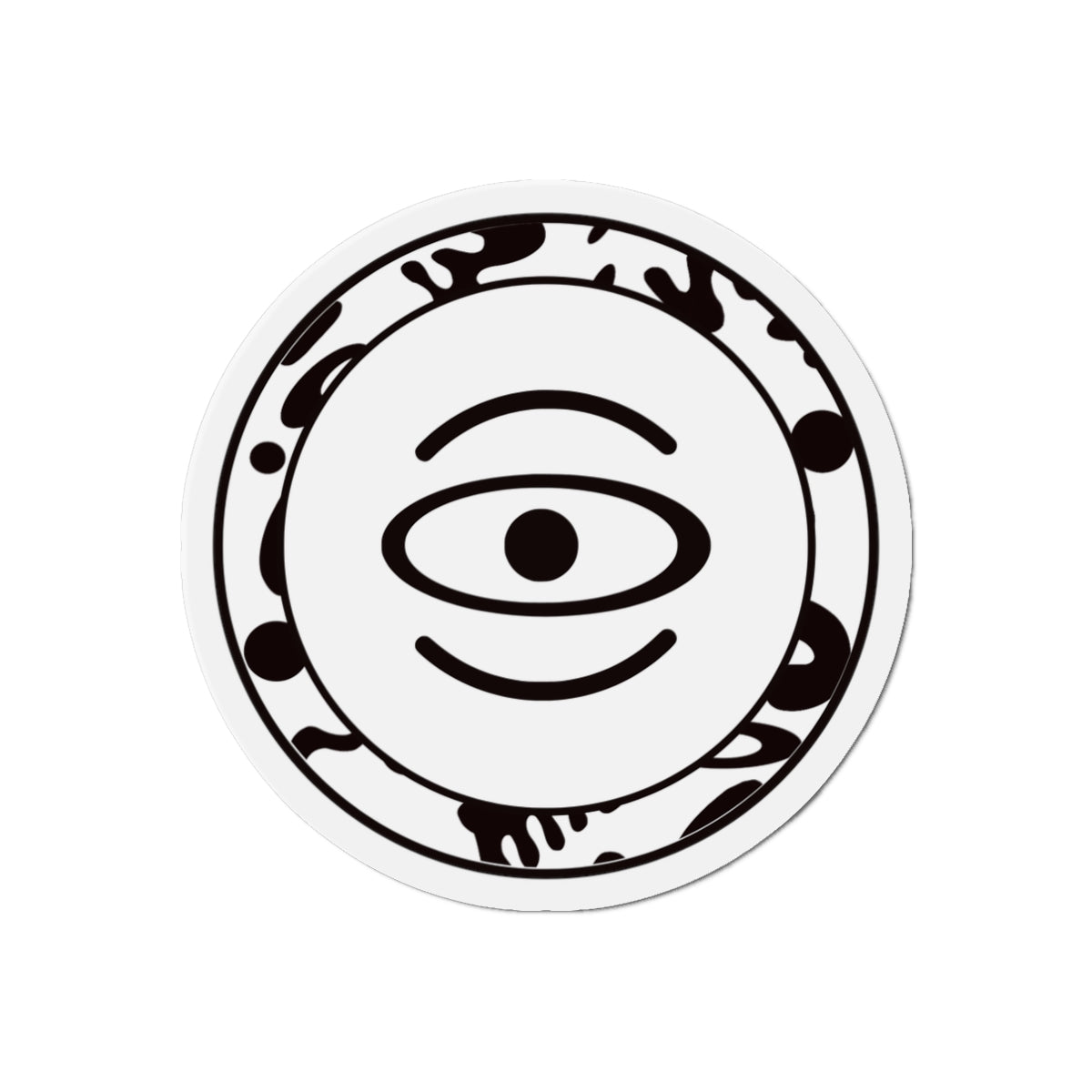 Adorn'd Logo Die Cut Magnet - Starlight White