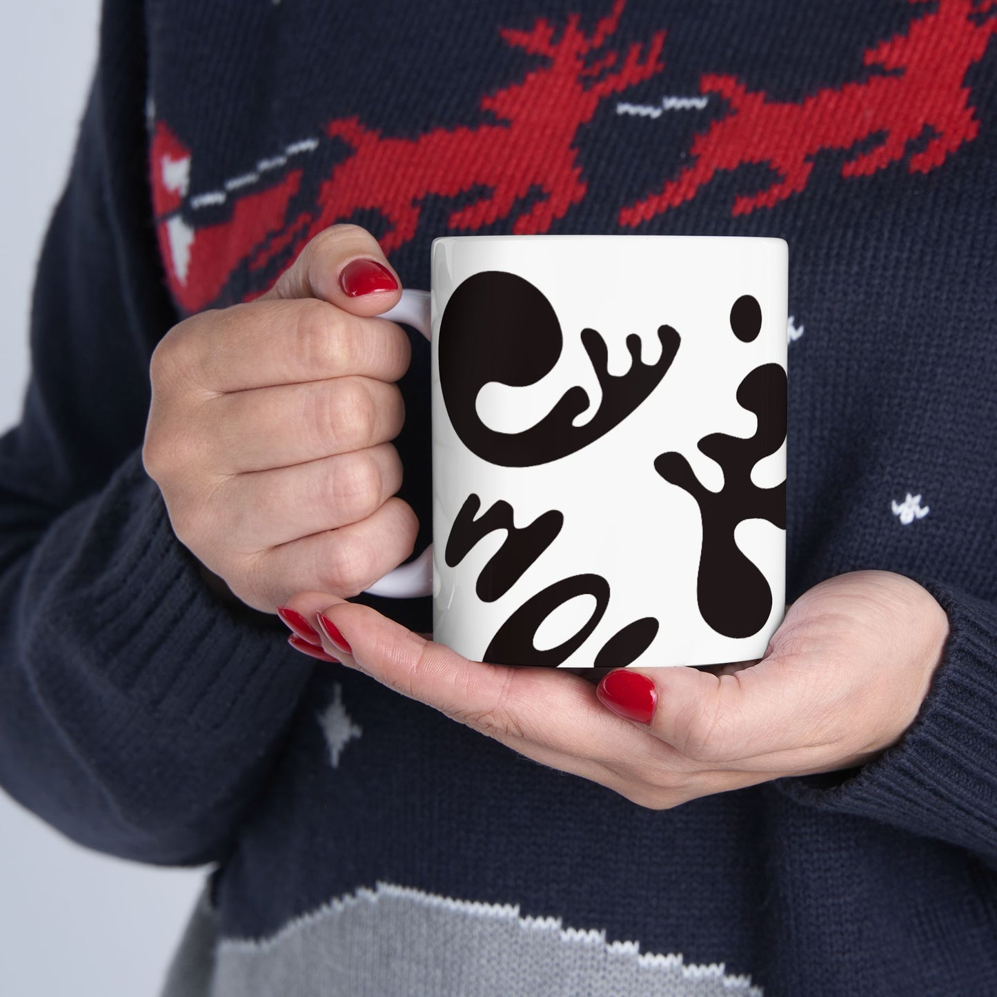 Nourish'd White Ceramic Mug