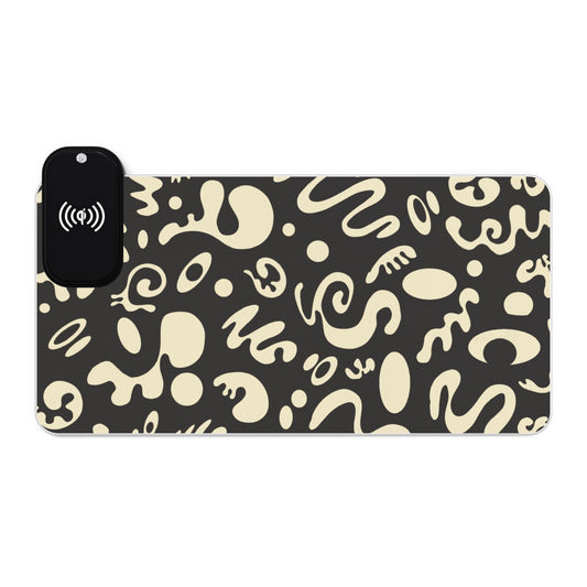 Pure Imagination LED Gaming Mouse Pad w Wireless Charging