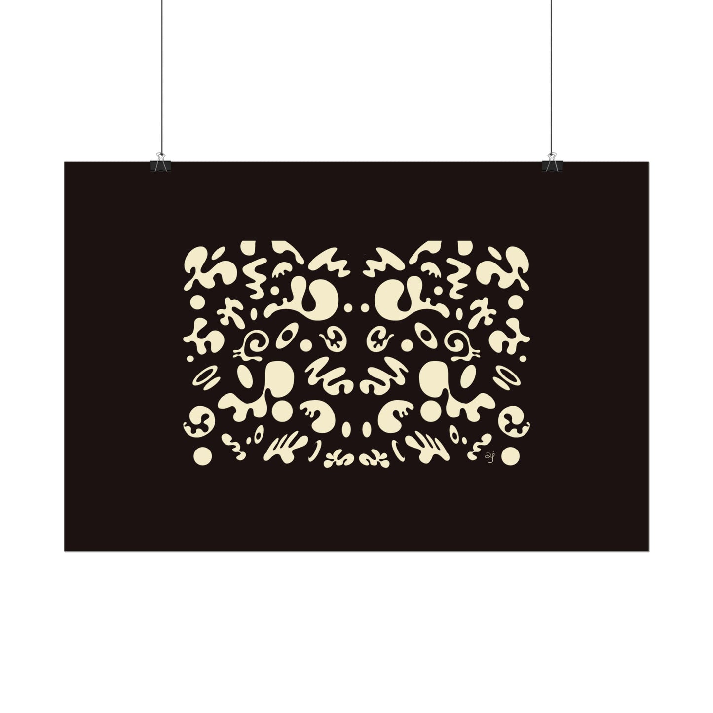 Mirror Work Rolled Poster (Landscape) - Smoke Signal