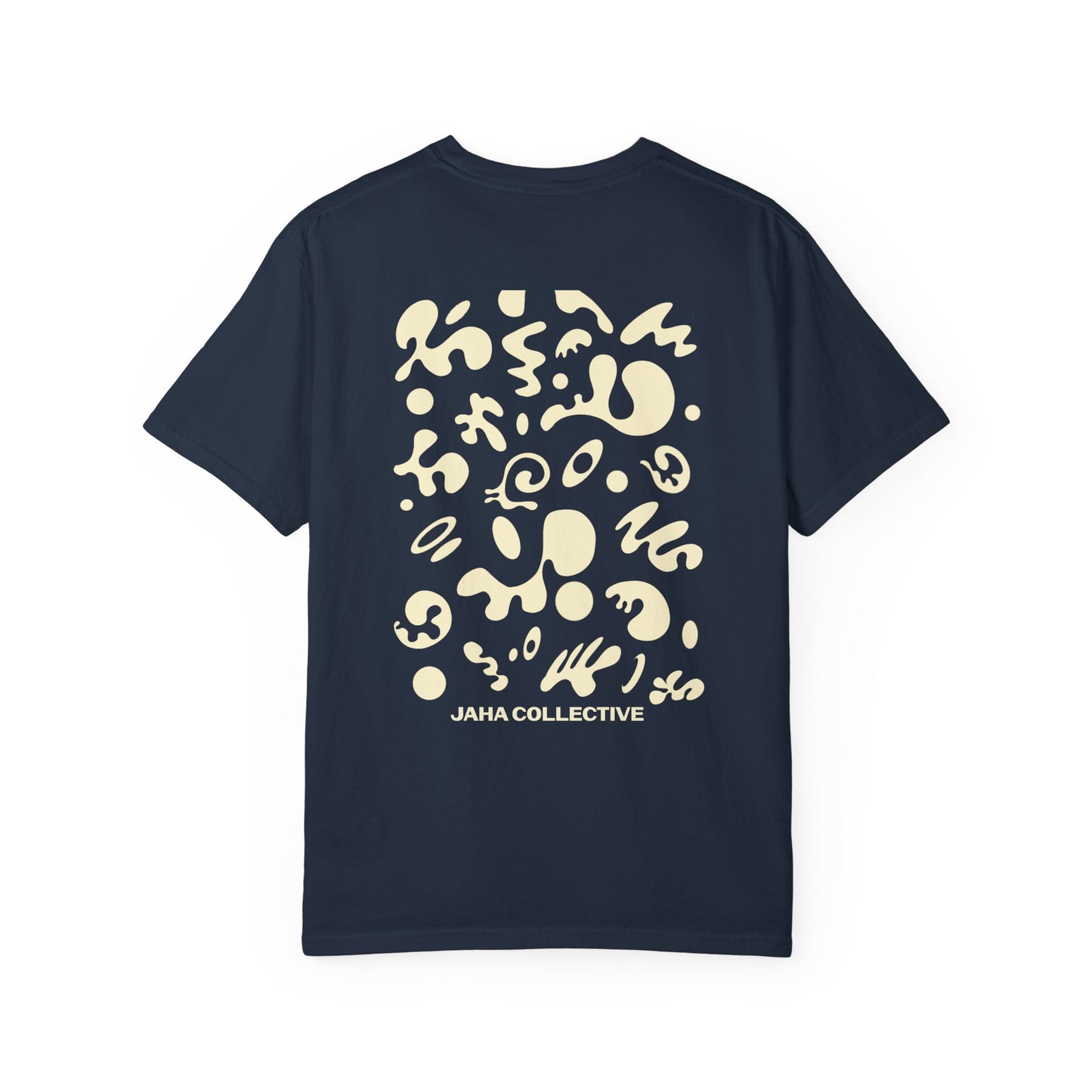 Pure Imagination Unisex Garment-Dyed T-Shirt (Cool Neutrals) - Blank Page White Print
