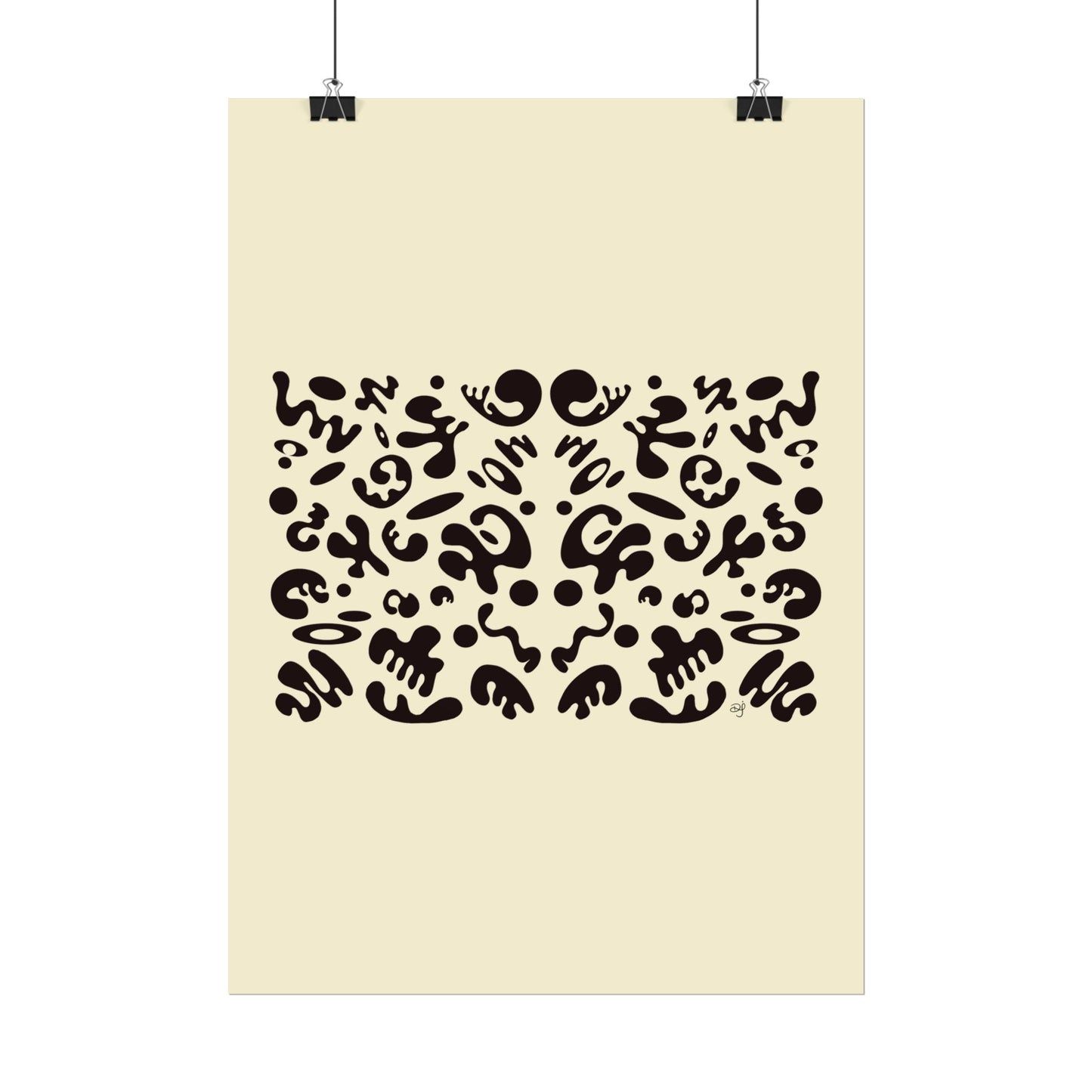 Mirror Work Rolled Poster (Portrait) - Blank Page