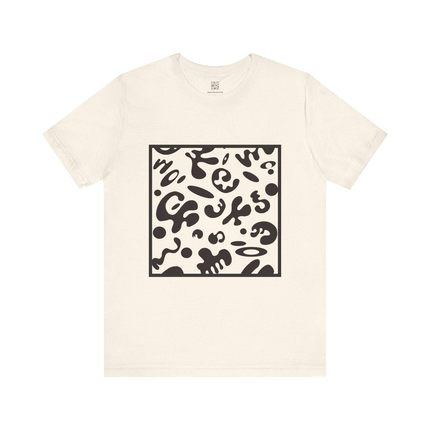 Adorn'd Unisex Jersey Short Sleeve Tee - Smoke Signal Black Print