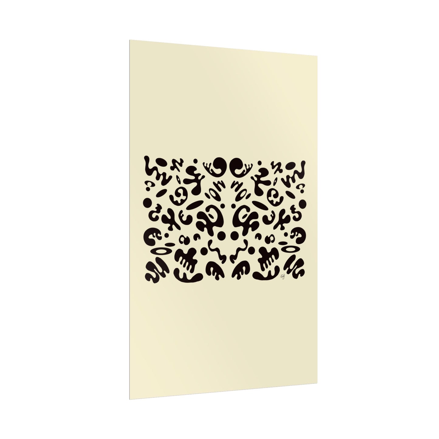 Mirror Work Rolled Poster (Portrait) - Blank Page