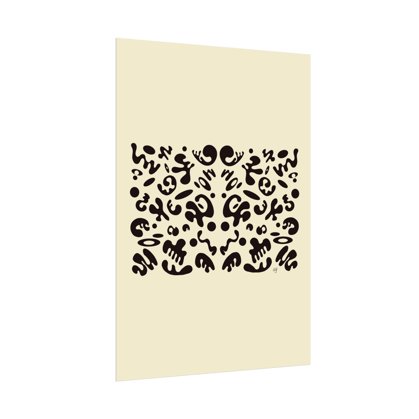Mirror Work Rolled Poster (Portrait) - Blank Page
