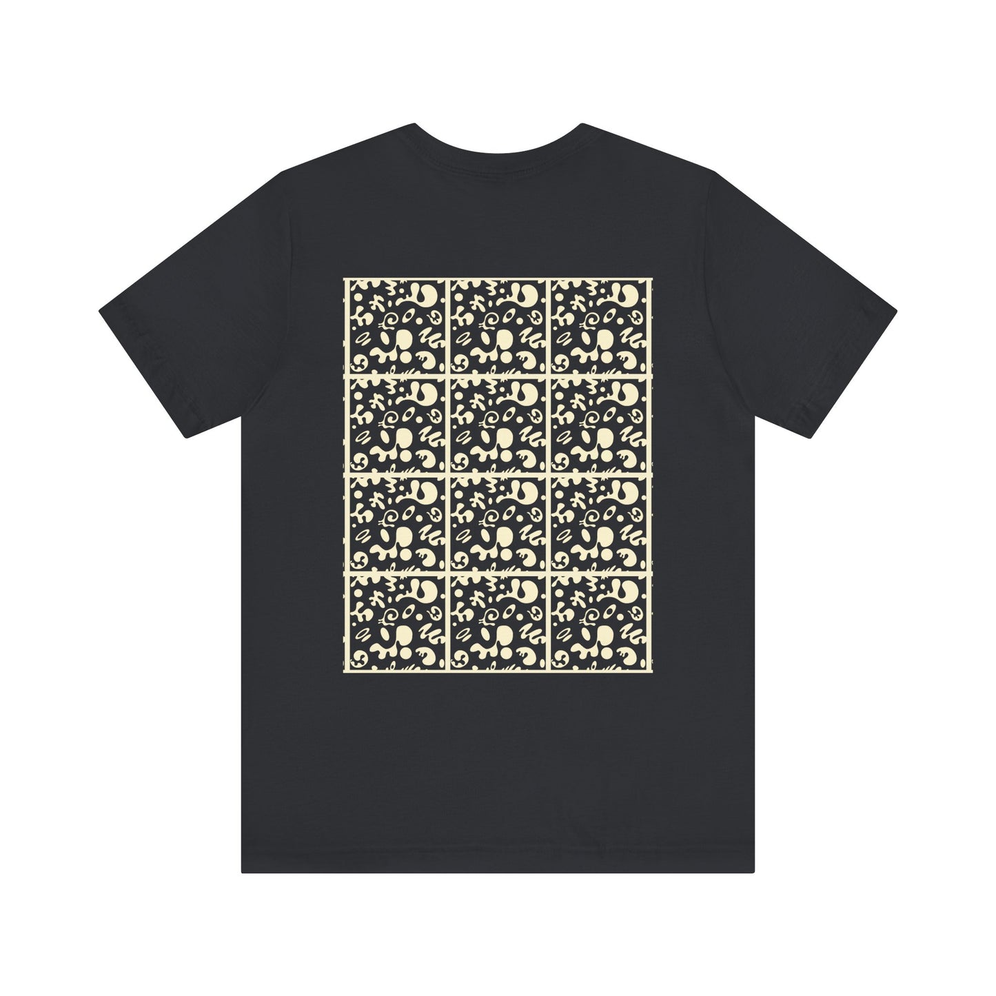 Adorn'd Unisex Jersey Short Sleeve Tee - Blank Page White Print