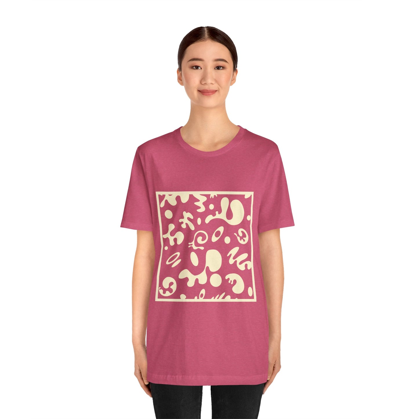 Adorn'd Unisex Jersey Short Sleeve Tee - Blank Page White Print