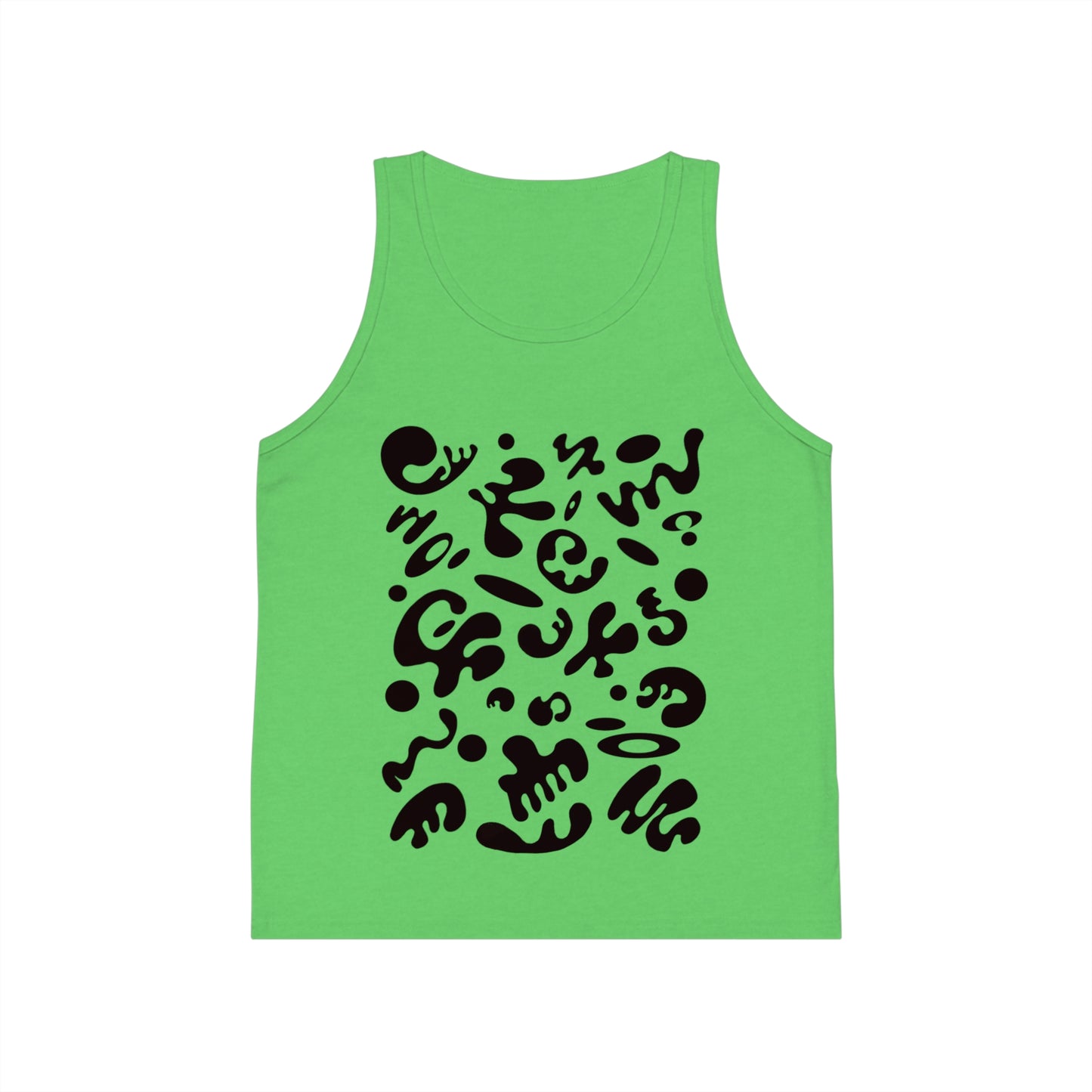 Bright Future Kid's Jersey Tank Top - Smoke Signal Black
