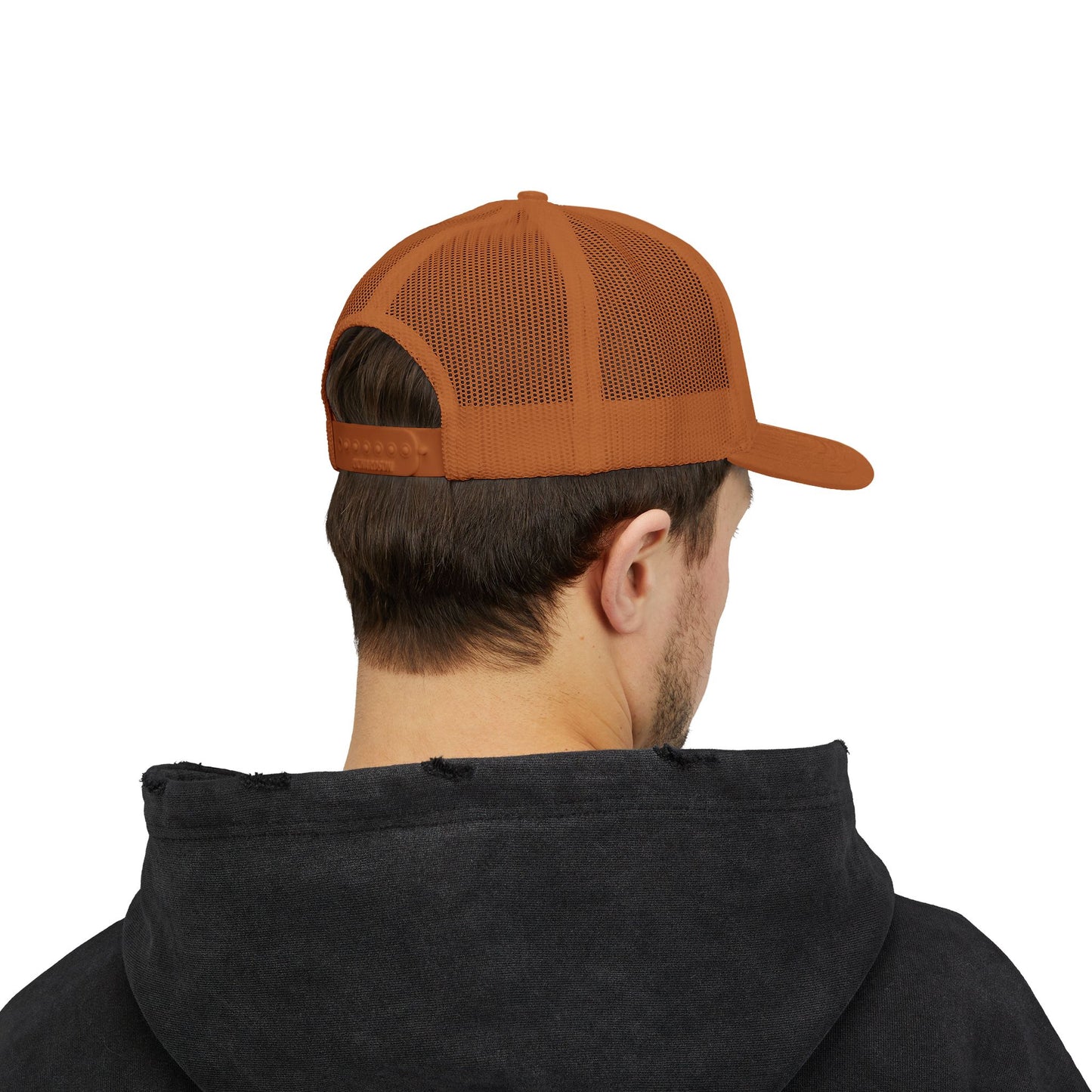 Adorn'd Logo Embroidered Retro Trucker Hat - Starlight White