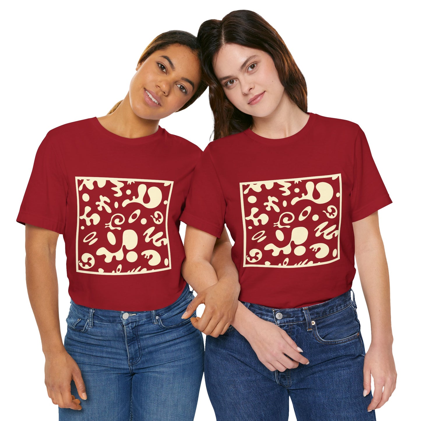 Adorn'd Unisex Jersey Short Sleeve Tee - Blank Page White Print