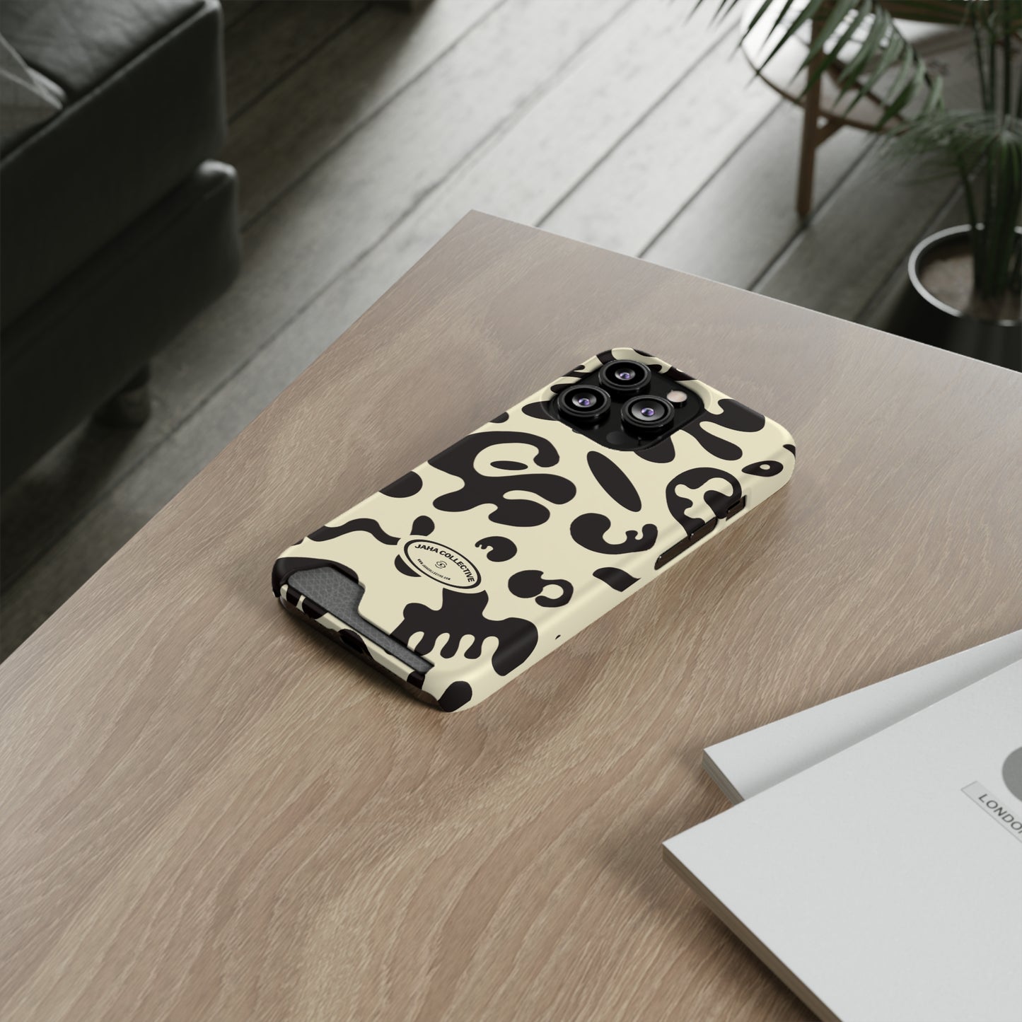 Pure Imagination Phone Case w Card Holder - Blank Page White