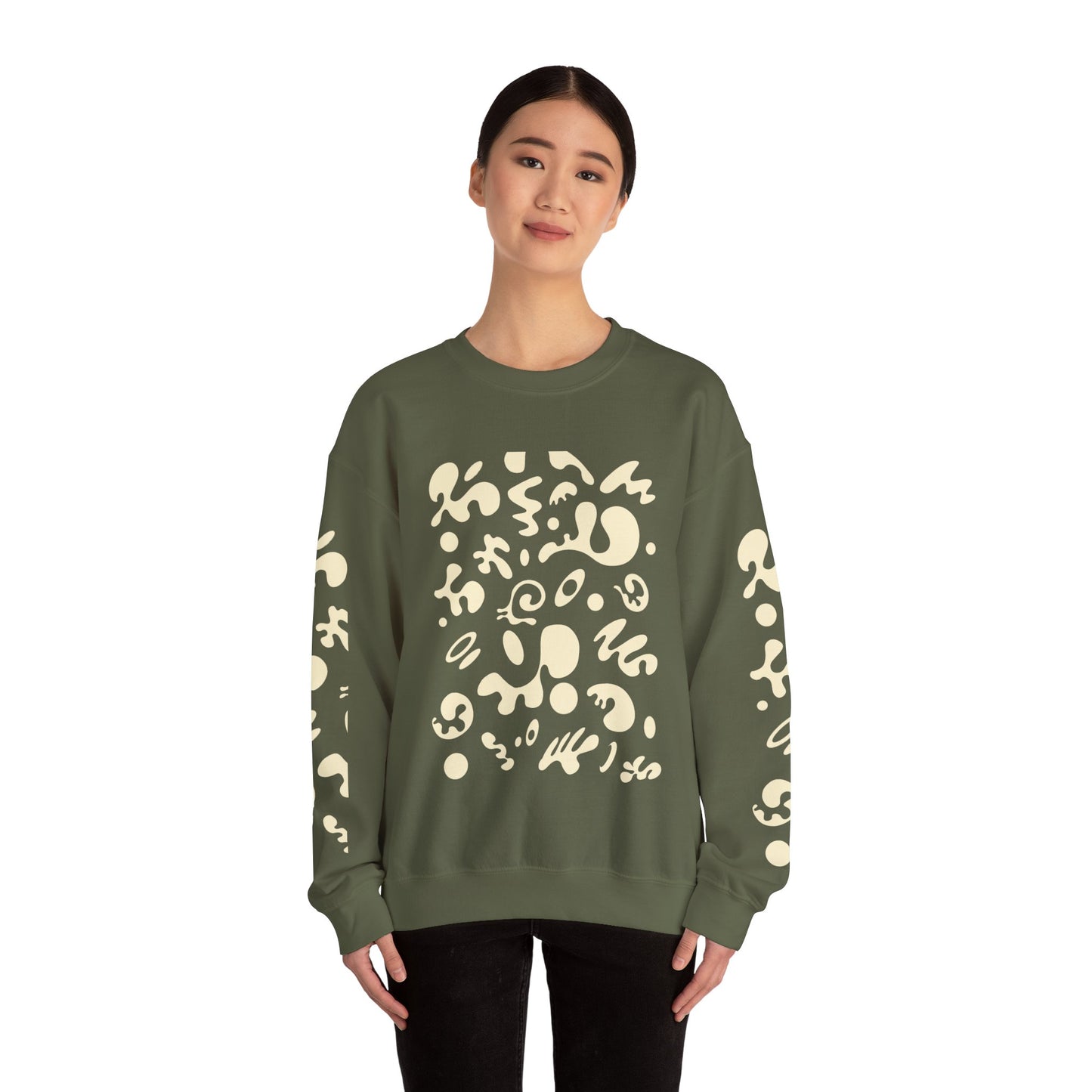 Pure Imagination Unisex Heavy Blend™ Crewneck Sweatshirt - Blank Page White Print