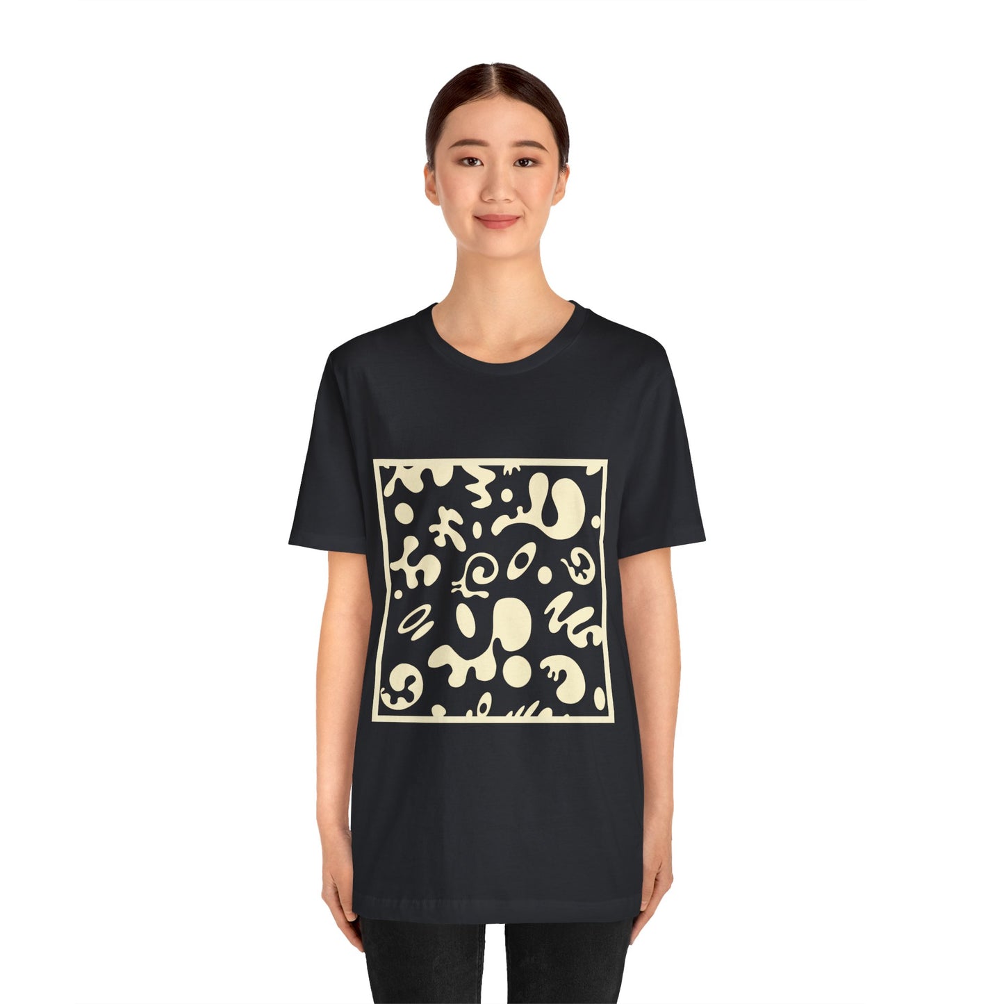 Adorn'd Unisex Jersey Short Sleeve Tee - Blank Page White Print