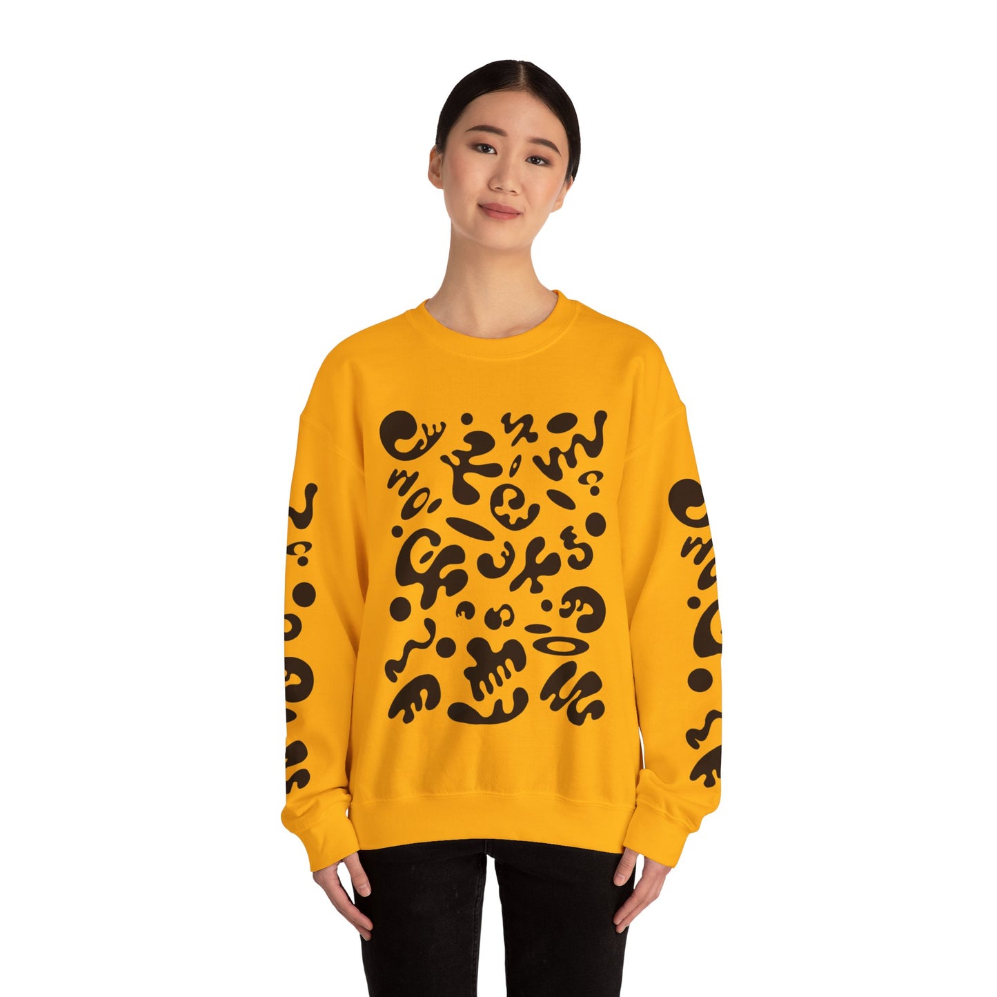 Pure Imagination Unisex Heavy Blend™ Crewneck Sweatshirt- Smoke Signal Black Print