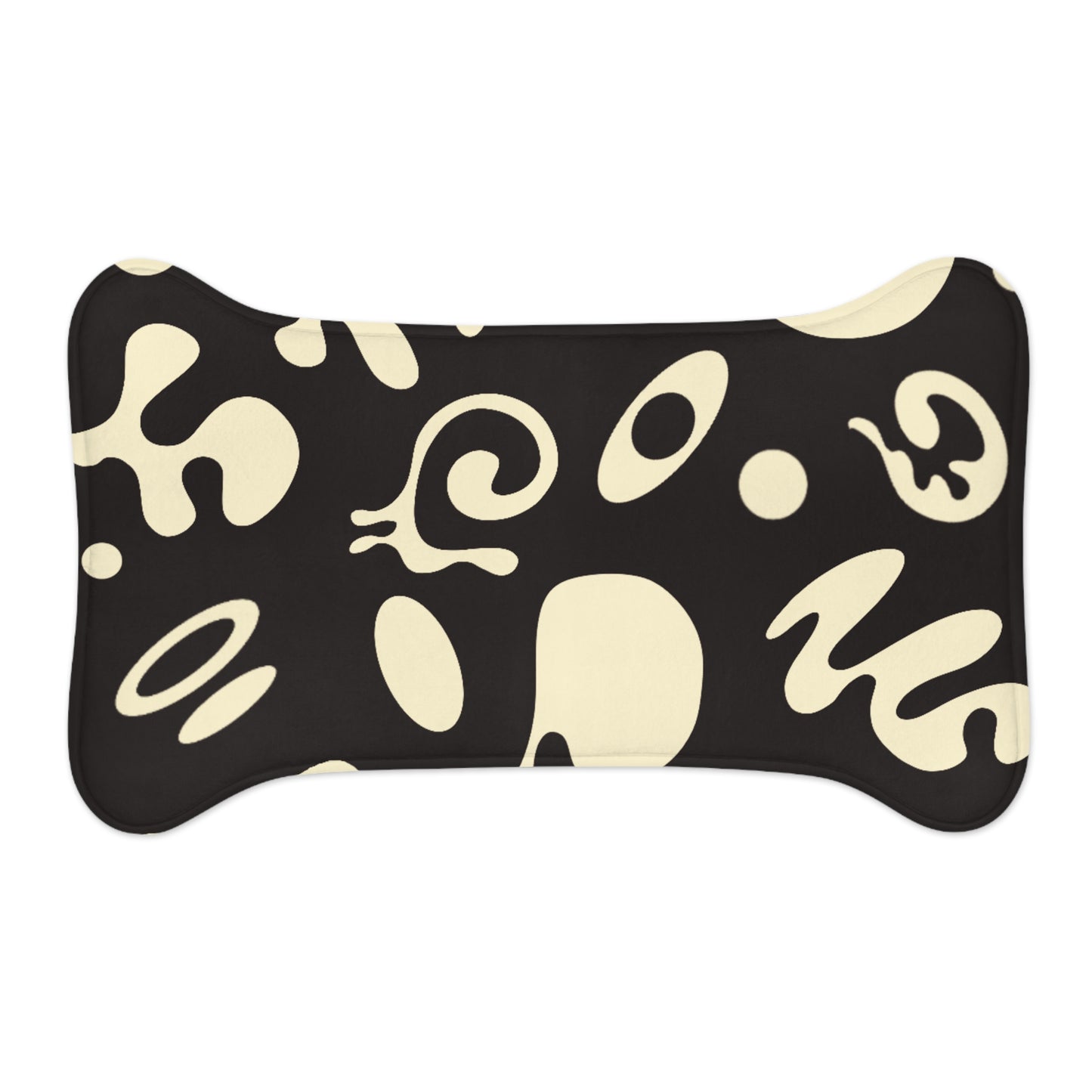 Pure Imagination Pet Feeding Mats (in Bone or Fish Shape) - Smoke Signal Black