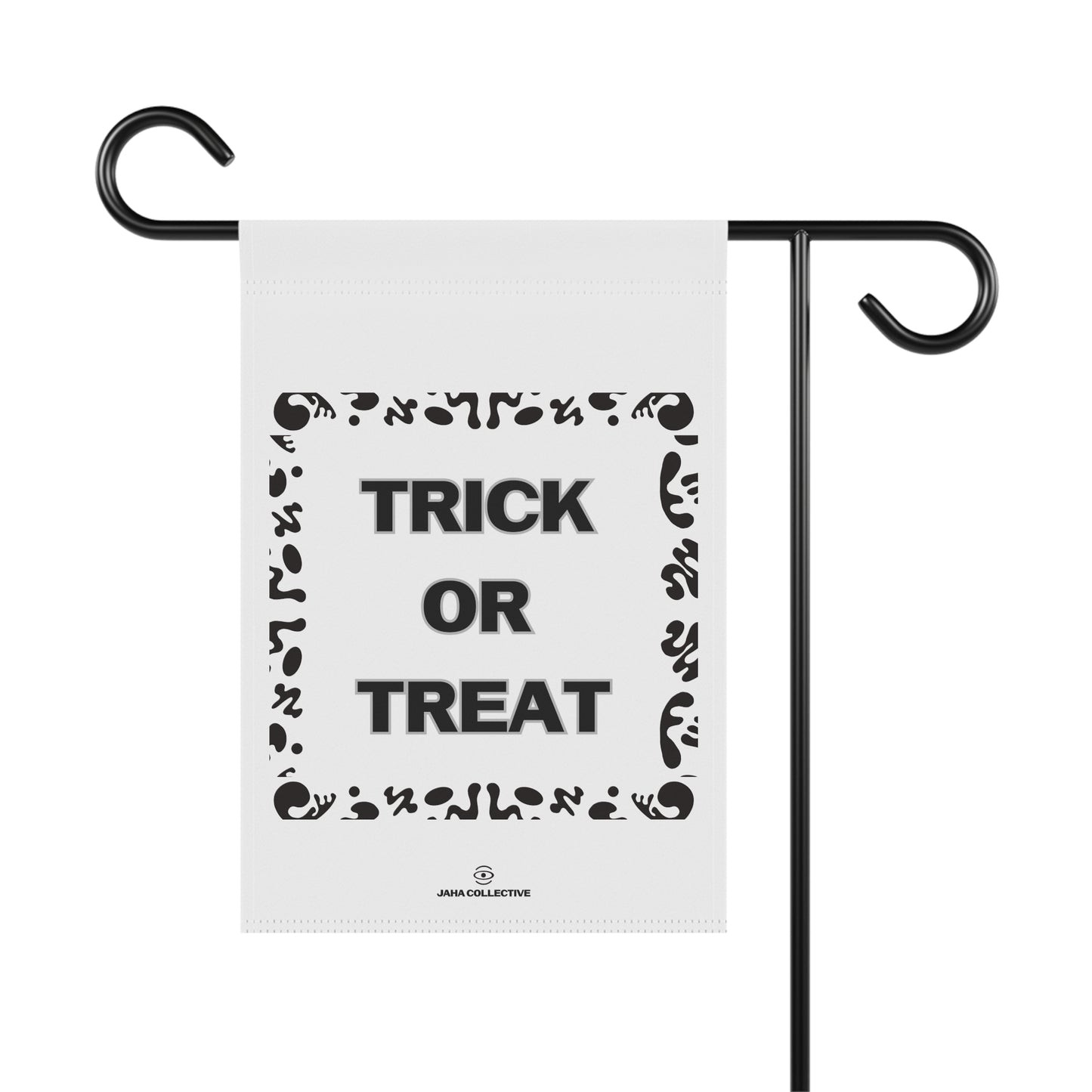 Trick or Treat Garden & House Banner - Starlight White