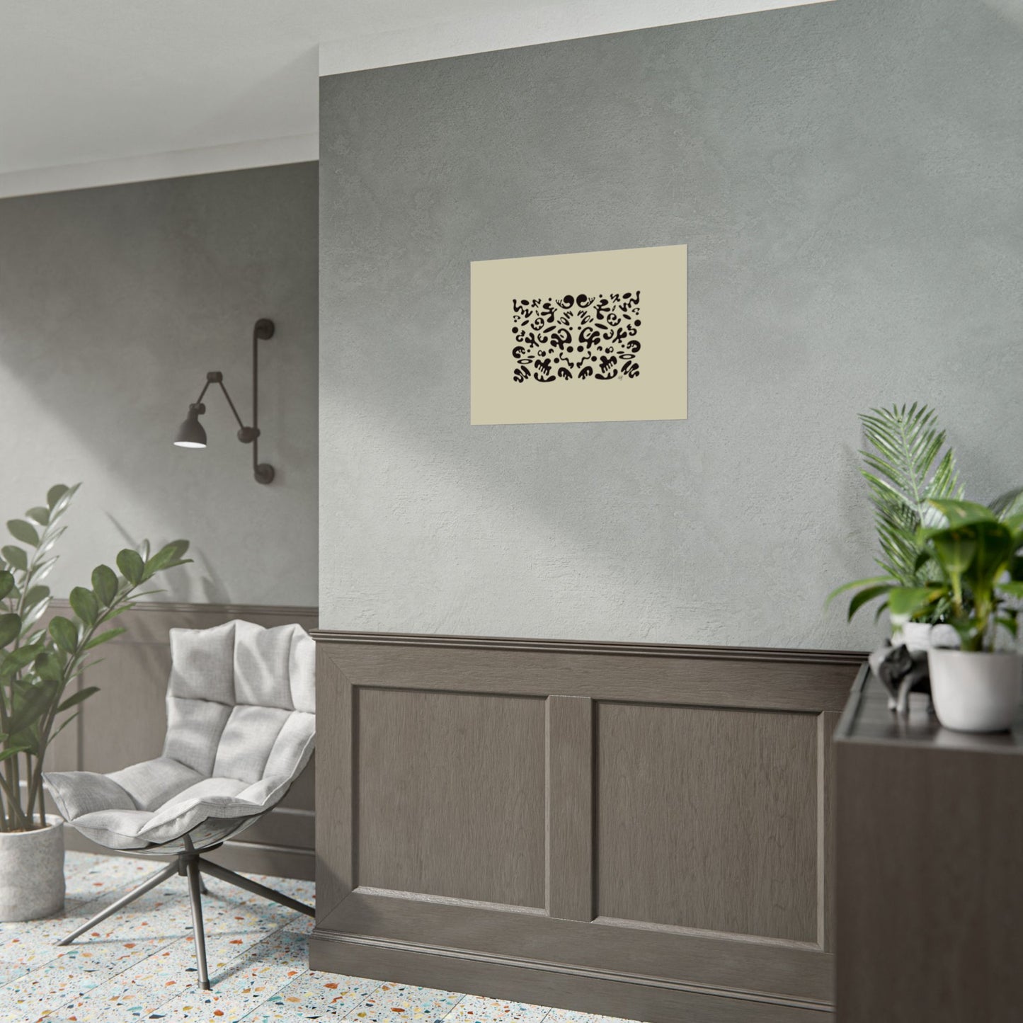 Mirror Work Rolled Poster (Landscape) - Blank Page