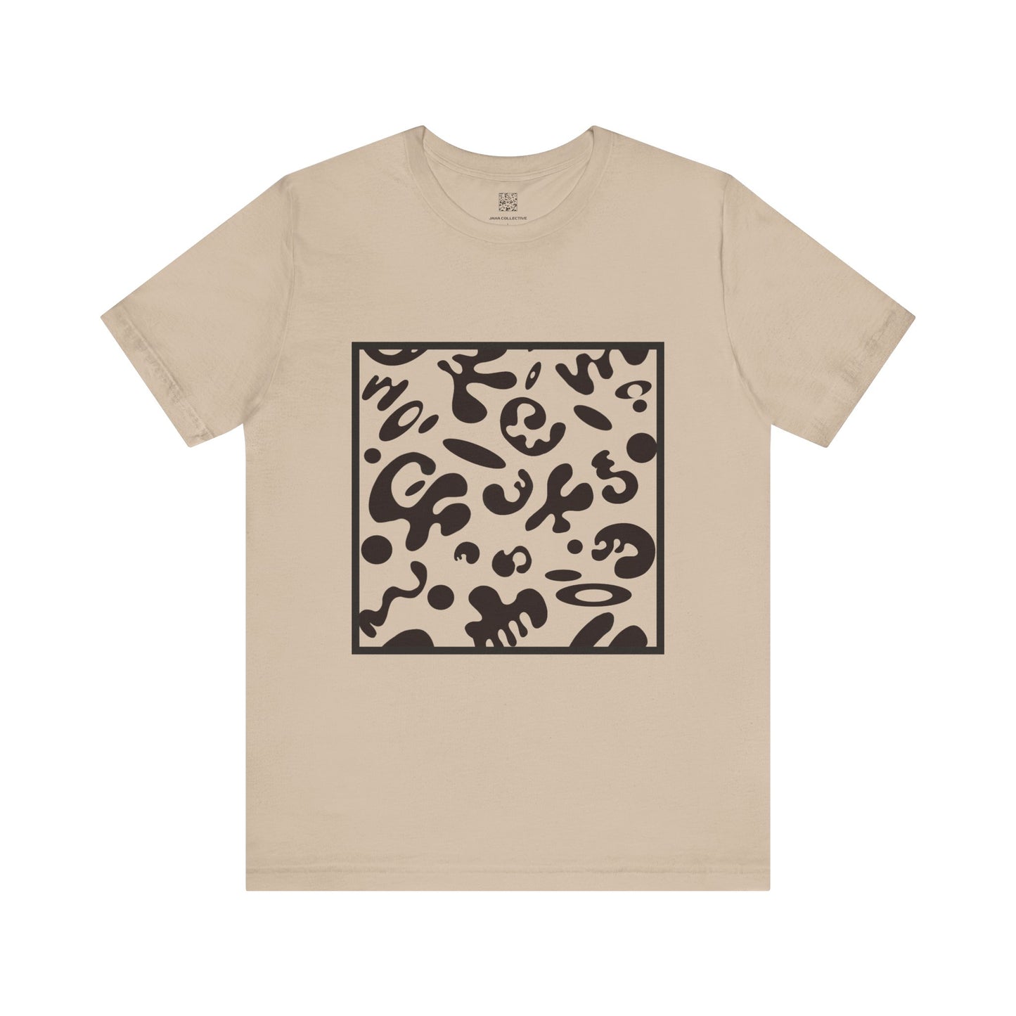 Adorn'd Unisex Jersey Short Sleeve Tee - Smoke Signal Black Print