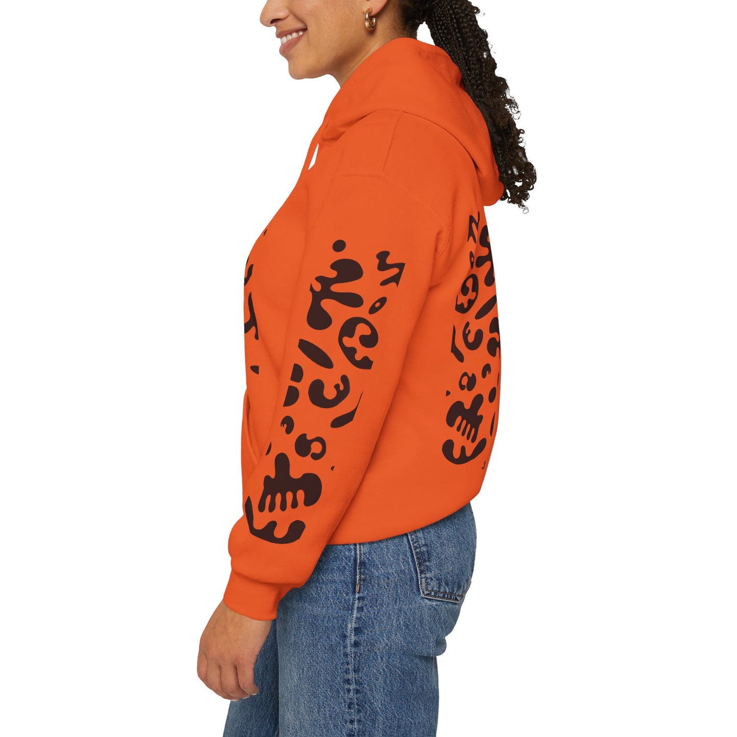 Mirror Work Unisex Heavy Blend™ Hooded Sweatshirt - Smoke Signal Black Print