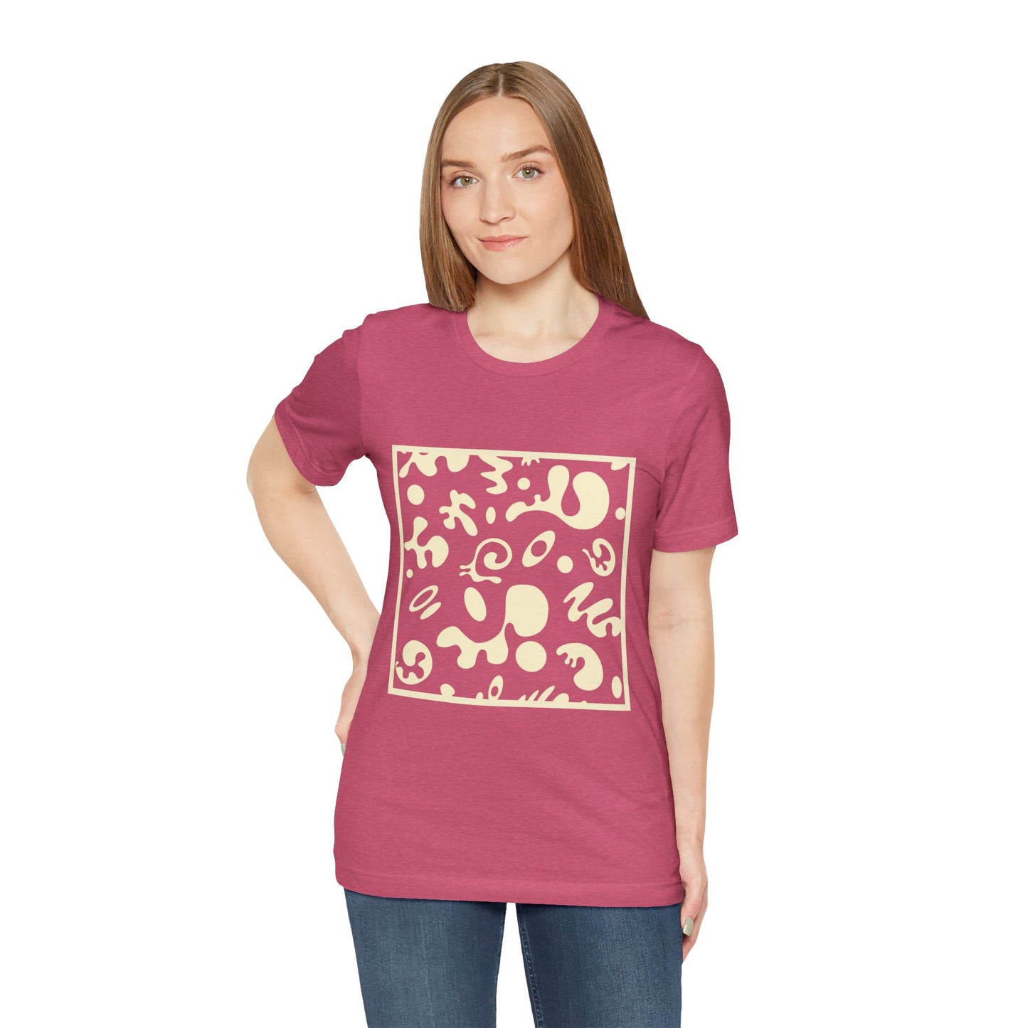 Adorn'd Unisex Jersey Short Sleeve Tee - Blank Page White Print