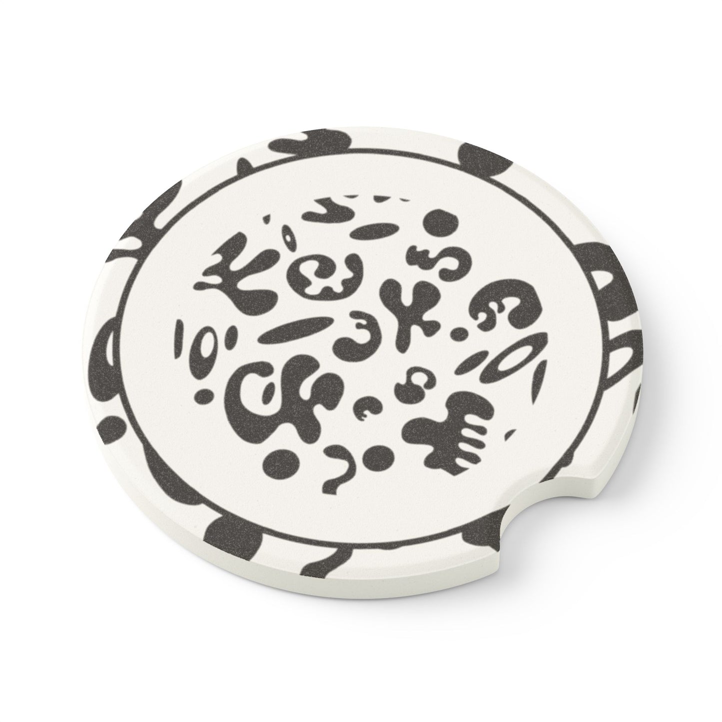 Adorn'd Soapstone Car Coaster - Starlight White